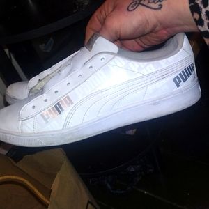 puma classic white sneaker womens size 9.5